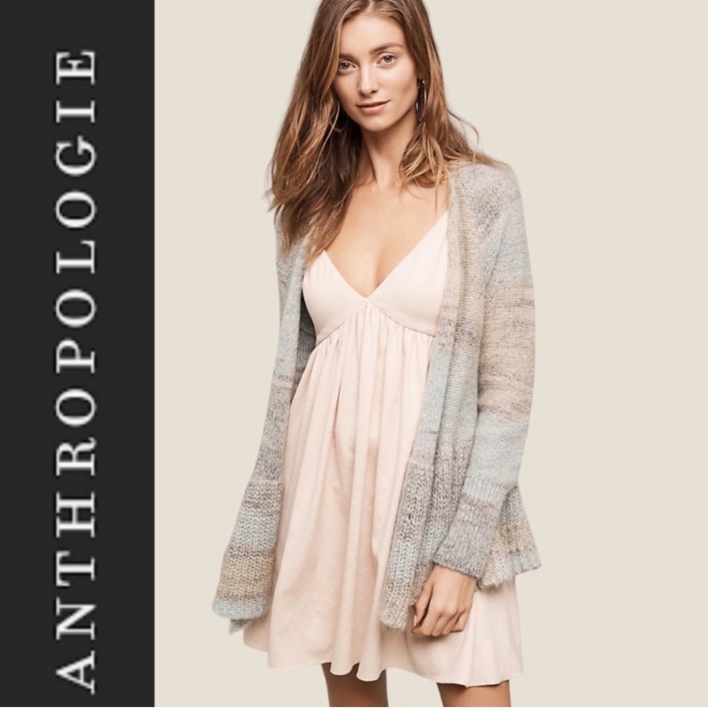 Anthropologie Knitted & Knotted open front cardigan (M)